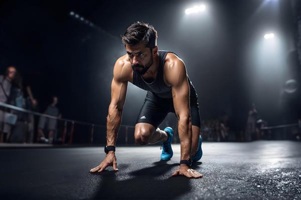 طرح حرفه‌ای بدنسازی و استقامت ویژه پوستر دیواری باشگاه ورزشی و چاپ روی پرده شید مراکز فیتنس