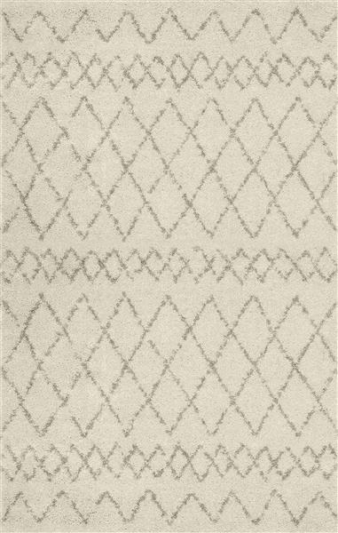 طرح فرش چاپی و موکت با نقوش هندسی ساده و رنگ کرم خنثی مناسب برای دکوراسیون اتاق نشیمن و اتاق خواب