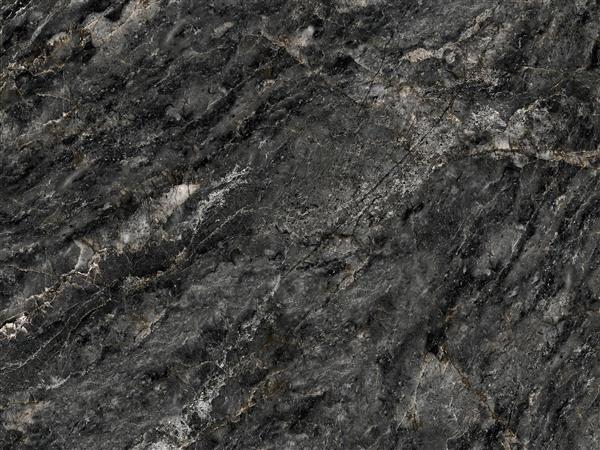 بافت طبیعی سنگ گرانیت تیره با رگه‌های سفید برای پوستر دیواری سه بعدی و دکوراسیون فضاهای صنعتی