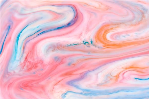 پوستر دیواری ابر و باد صورتی و آبی پاستلی با طرح سیال مخصوص اتاق خواب دخترانه، مهدکودک و چاپ روی کالای خواب و کوسن