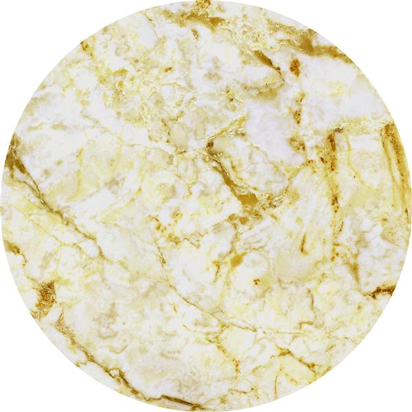 طرح دایره‌ای سنگ مرمر سفید و طلایی لاکچری ویژه چاپ بر روی بشقاب تزئینی، پد ماوس و کوسن‌های مینیمال