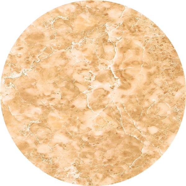 بافت دایره‌ای سنگ تراورتن با رنگ گرم کرم و قهوه‌ای برای چاپ روی کوسن، فرش و پوستر دیواری راهروهای کلاسیک
