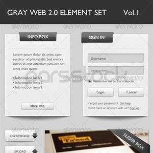 عناصر خاکستری وب 2.0  نسخه 1