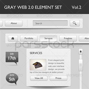 عناصر خاکستری وب 2.0  نسخه 2
