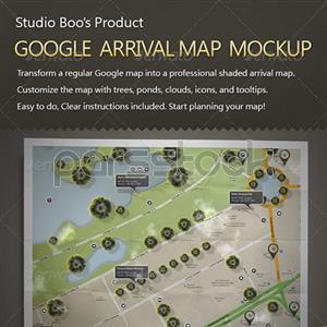 ماکاپ / موکاپ نقشه ورود گوگل