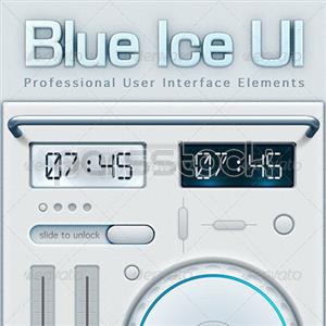 عناصر رابط کاربر blue Ice یخ آبی 