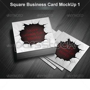 ماکاپ / موکاپ کارت ویزیت مربعی 1