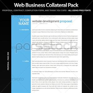 طرح پیشنهادی ، قرارداد - وثیقه کسب و کار وب