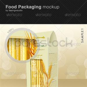 ماکاپ / موکاپ بسته بندی مواد غذایی
