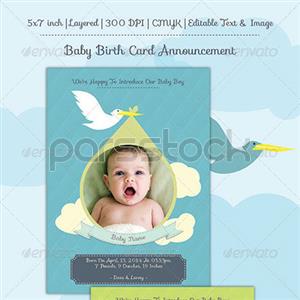 کارت اعلام تولد نوزاد