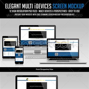ماکاپ / موکاپ  صفحه نمایش زیبای چند ابزاره