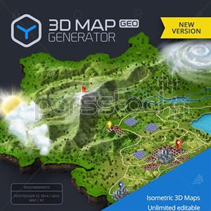 ژنراتور نقشه سه بعدی - جغرافیایی