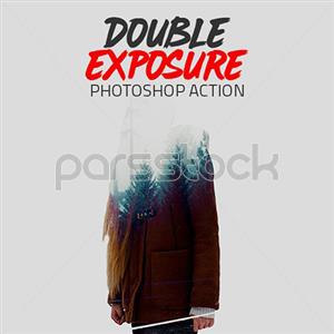 اکشن اکشن فتوشاپ تلفیق دوبل 3 Double Exposure  Double Exposure