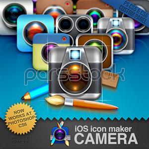 سازنده آیکون دوربین iOS : ابزار حرفه ای