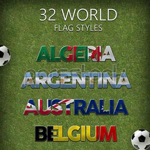32 پرچم از کشورهای دنیا