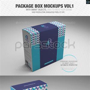 ماکاپ / موکاپ جعبه بسته بندی نسخه 1