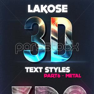 سبک های متن سه بعدی 3D Lakose قسمت 6