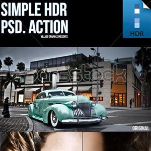 اکشن فتوشاپ HDR ساده 