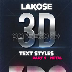 سبک های متن سه بعدی 3D Lakose قسمت 9