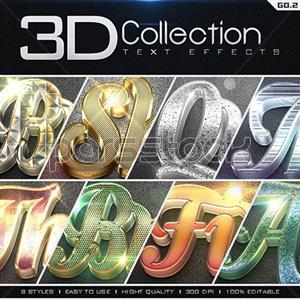 افکت های 3D سه بعدی متنی مجموعه  GO.2