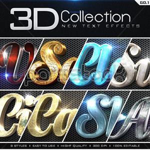افکت های 3D سه بعدی متنی مجموعه جدید GO.1