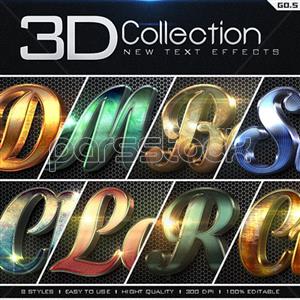 افکت های 3D سه بعدی متنی مجموعه جدید GO.5