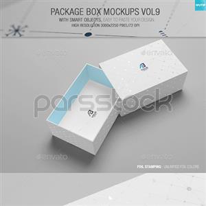 موکاپ بسته بندی جعبه نسخه 9