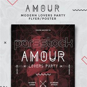 عشق - بروشور / پوستر مهمانی مدرن