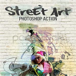 اکشن فتوشاپ هنر خیابانی