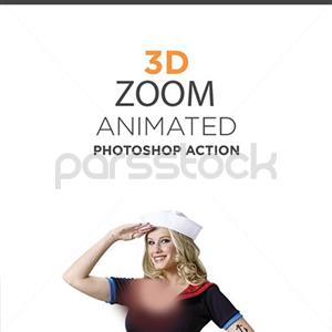 اکشن فتوشاپ زوم 3D 