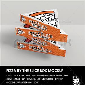 موکاپ بسته بندی جعبه برش پیتزا 