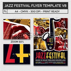 قالب بروشور فستیوال جاز نسخه 8