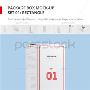 بسته بندی جعبه مسخره کردن تنظیم 1 جعبه مستطیل