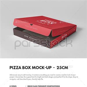 25 موکاپ جعبه پیتزا 