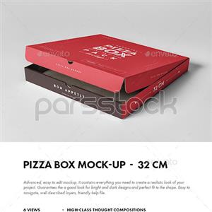 32 موکاپ جعبه پیتزا