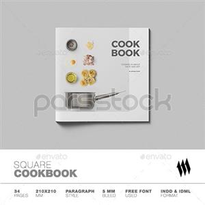 کتاب آشپزی مربع