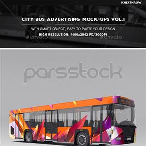 موکاپ های تبلیغاتی اتوبوس شهر نسخه 1