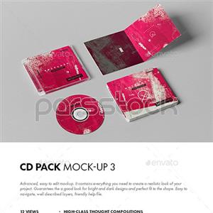 مجموعه 3 موکاپ CD