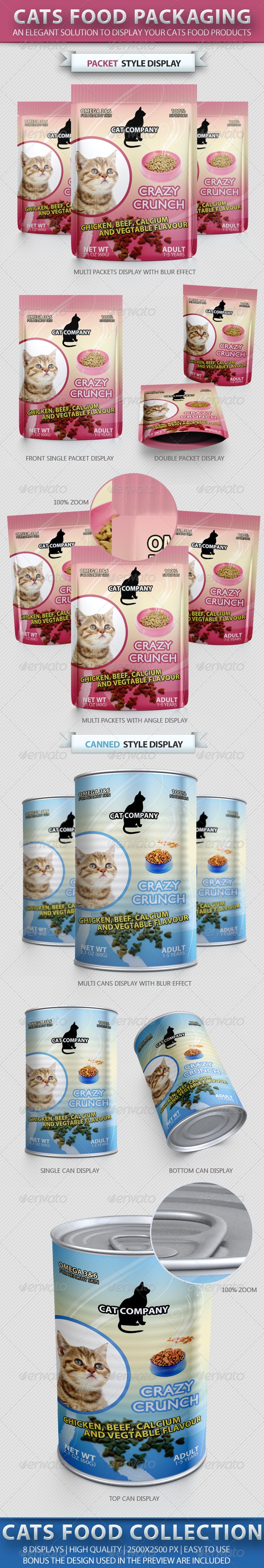 ماکاپ / موکاپ بسته بندی غذای گربه