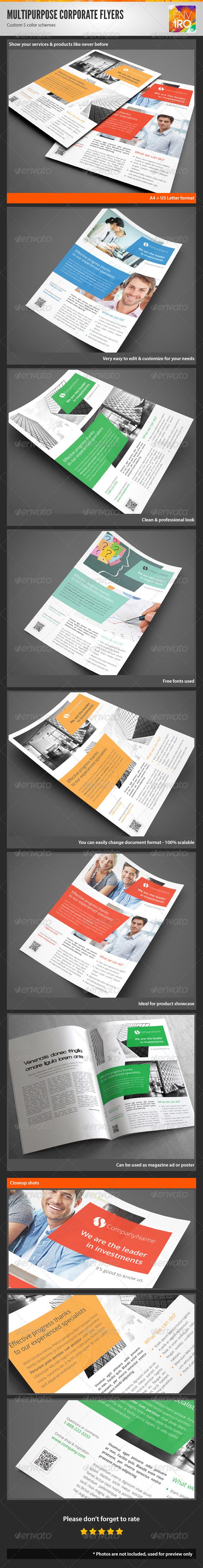 تبلیغات مجله ؛ فلایرهای / بروشورهای چند منظوره شرکتی ،  نسخه 4