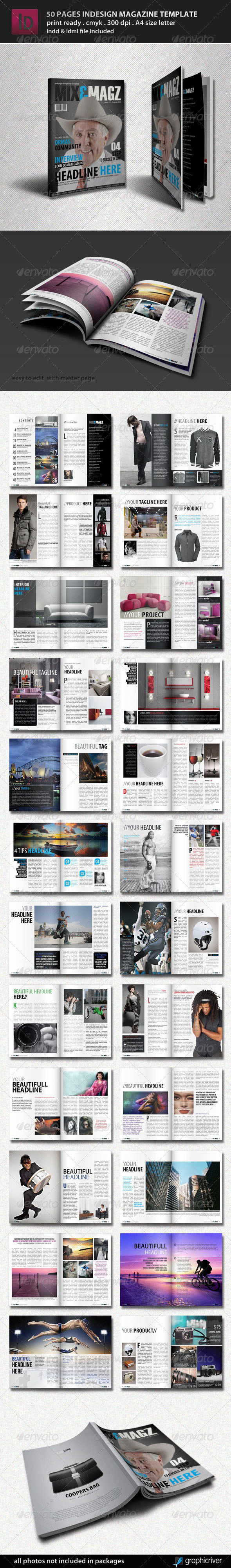 قالب 50 صفحه ای مجله این دیزاین