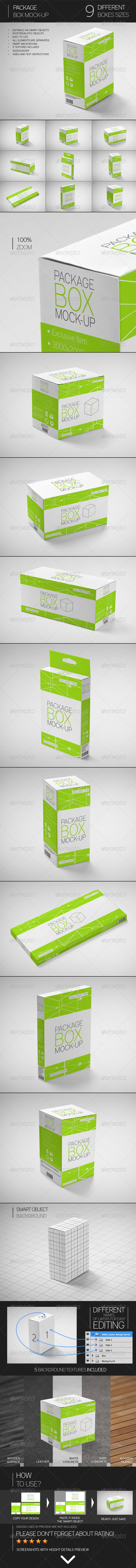 ماکاپ / موکاپ جعبه بسته بندی 