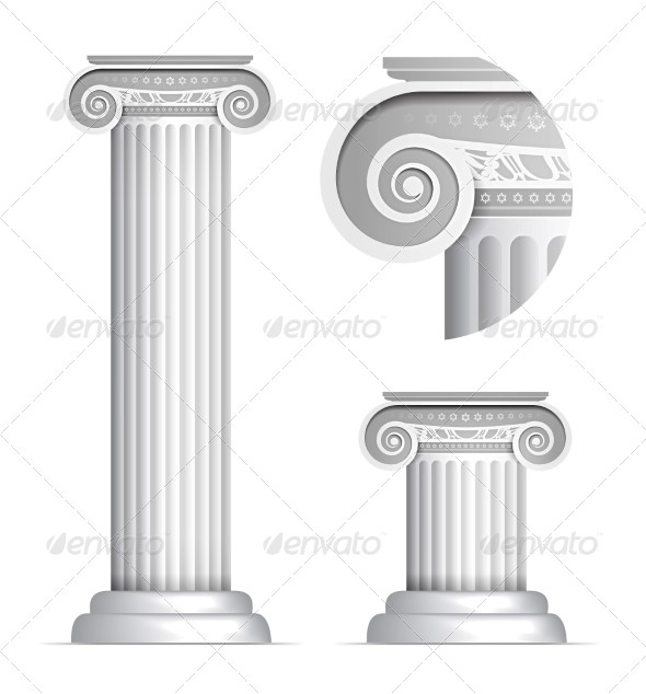 ستون های زیبا و کلاسیک رومی / یونانی