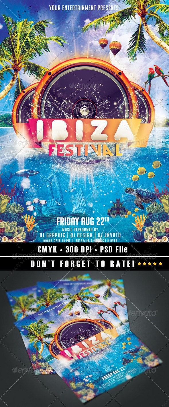 فلایر / بروشور جشنواره ایبیزا Ibiza         