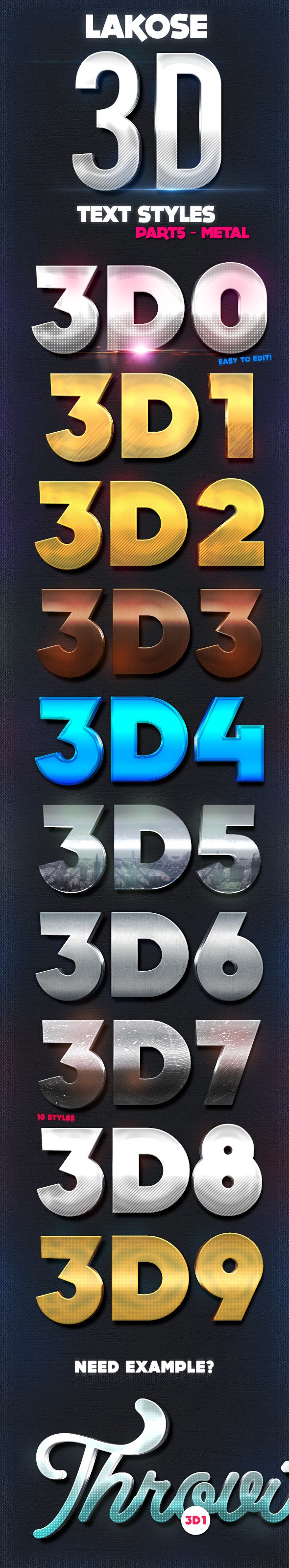 سبک های متن سه بعدی 3D Lakose قسمت 5