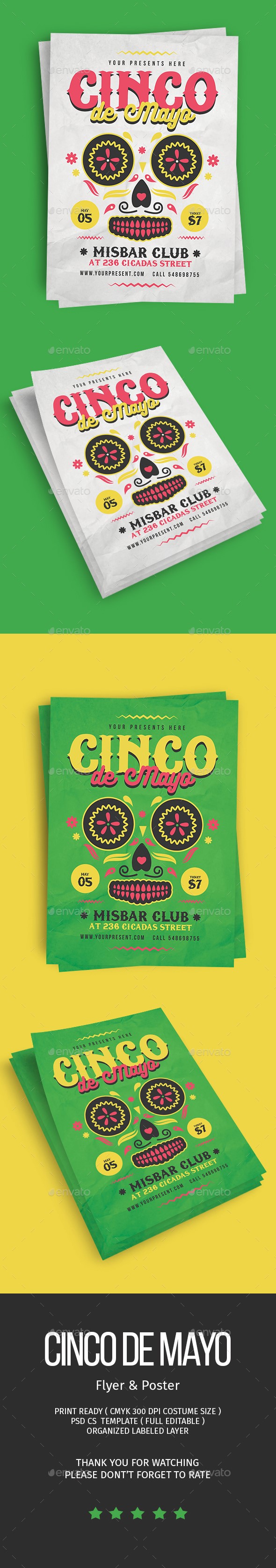 بروشور Cinco De Mayo