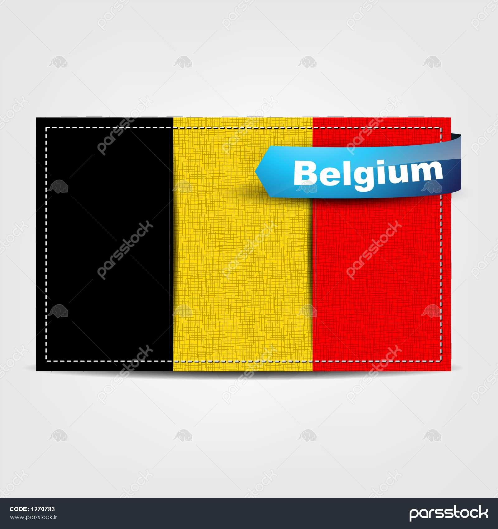 عکس پرچم کشور بلژیک