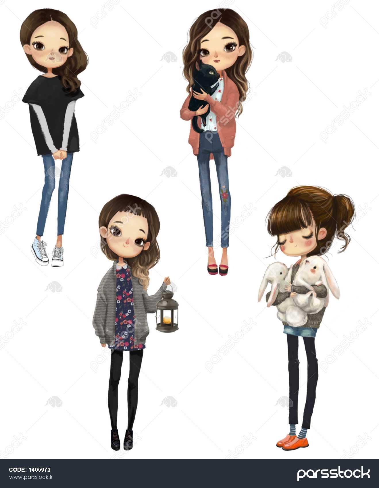 عکس پروفایل چهار دوست دختر