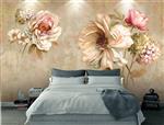 تصویر 4 از گالری عکس طرح پوستر کاغذ دیواری سه بعدی گل عتیقه نقاشی انتزاعی رنگ روغن به سبک اروپایی