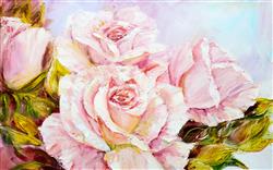 تصویر 1 از گالری عکس طرح پوستر کاغذ دیواری نقاشی رنگ روغن گل رز